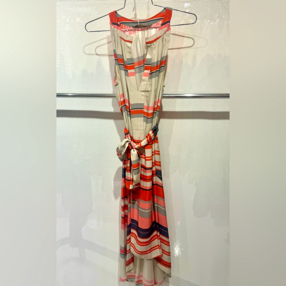 Charlie Jade 100% Silk printed dress size small